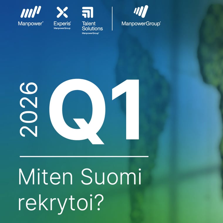 Työllistämisnäkymät heikkenevät entisestään alkuvuonna – Suomi jää globaalissa vertailussa häntäpäähän